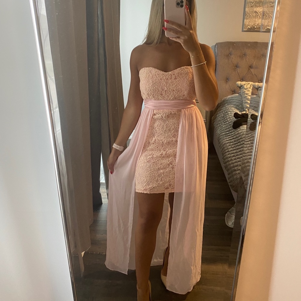 Wedding guest pink dress. Worn once.
